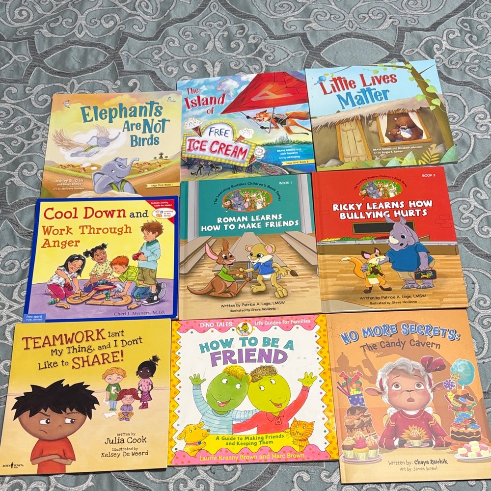Children's Book Collection - Colorful Storybooks, & Handling Emotions
